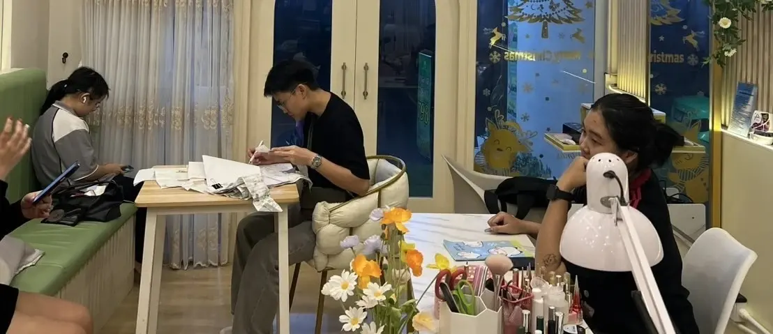 Taxpoint team reviewing and organizing documents for accounting system setup