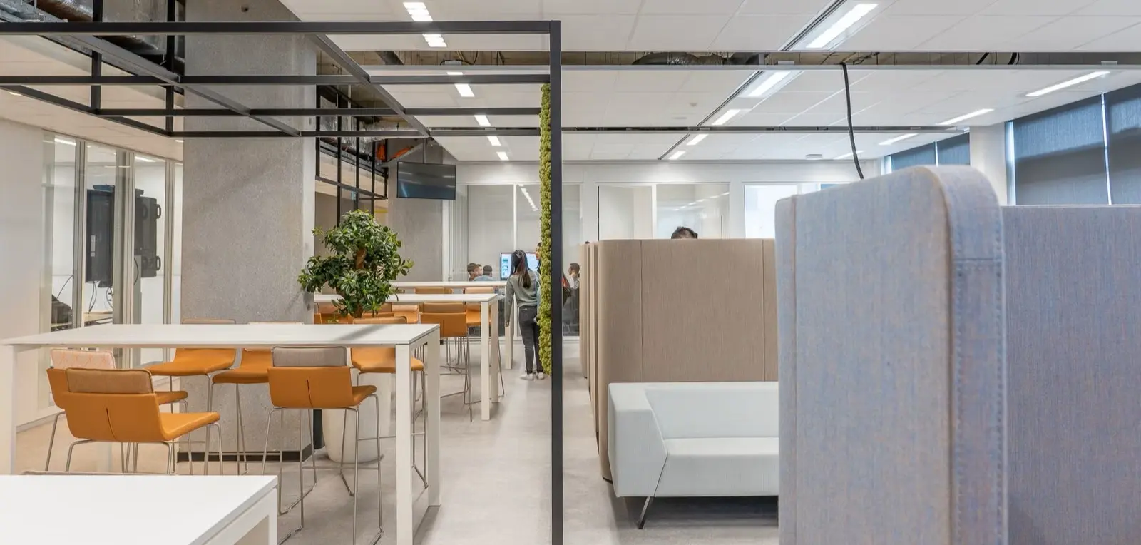 Office space after business operations have been reduced for company liquidation